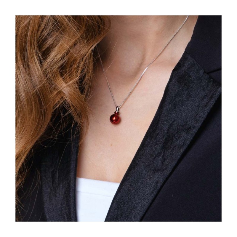 שרשרת תליון רימונים מכסף סטרלינג עם ... | תליון יהודי